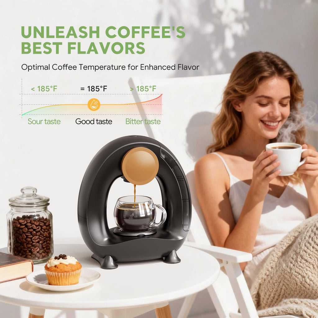 Single Serve Coffee Maker Black F665166
