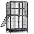 Small Animal Cage with Hammock, Pull Out Tray, Black B47138