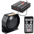 200W 12V Emergency Siren PA System with Slim Speaker, Wireless Remote Handheld Microphone W45874