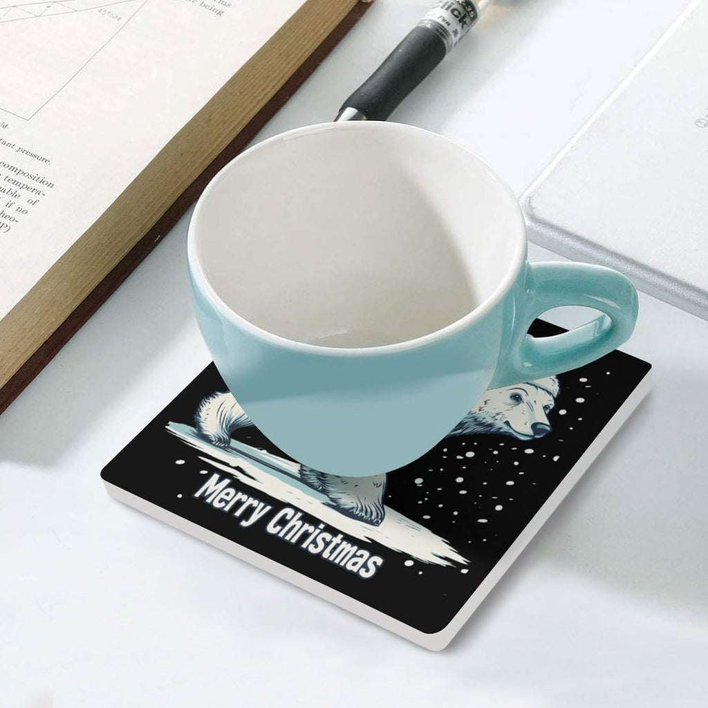 White Ceramic Coasters Set Z143798