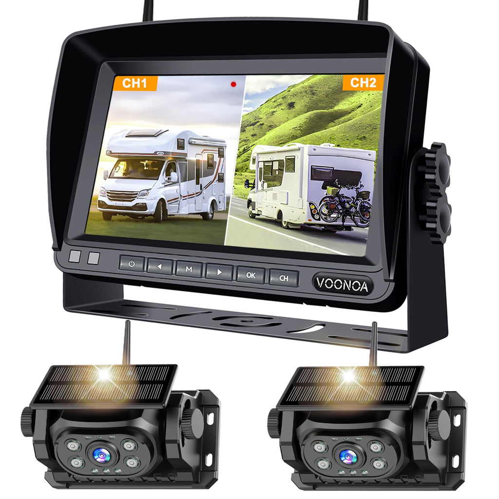 Magnetic Wireless Backup Camera with 7'' HD 1080P DVR Monitor System W139073