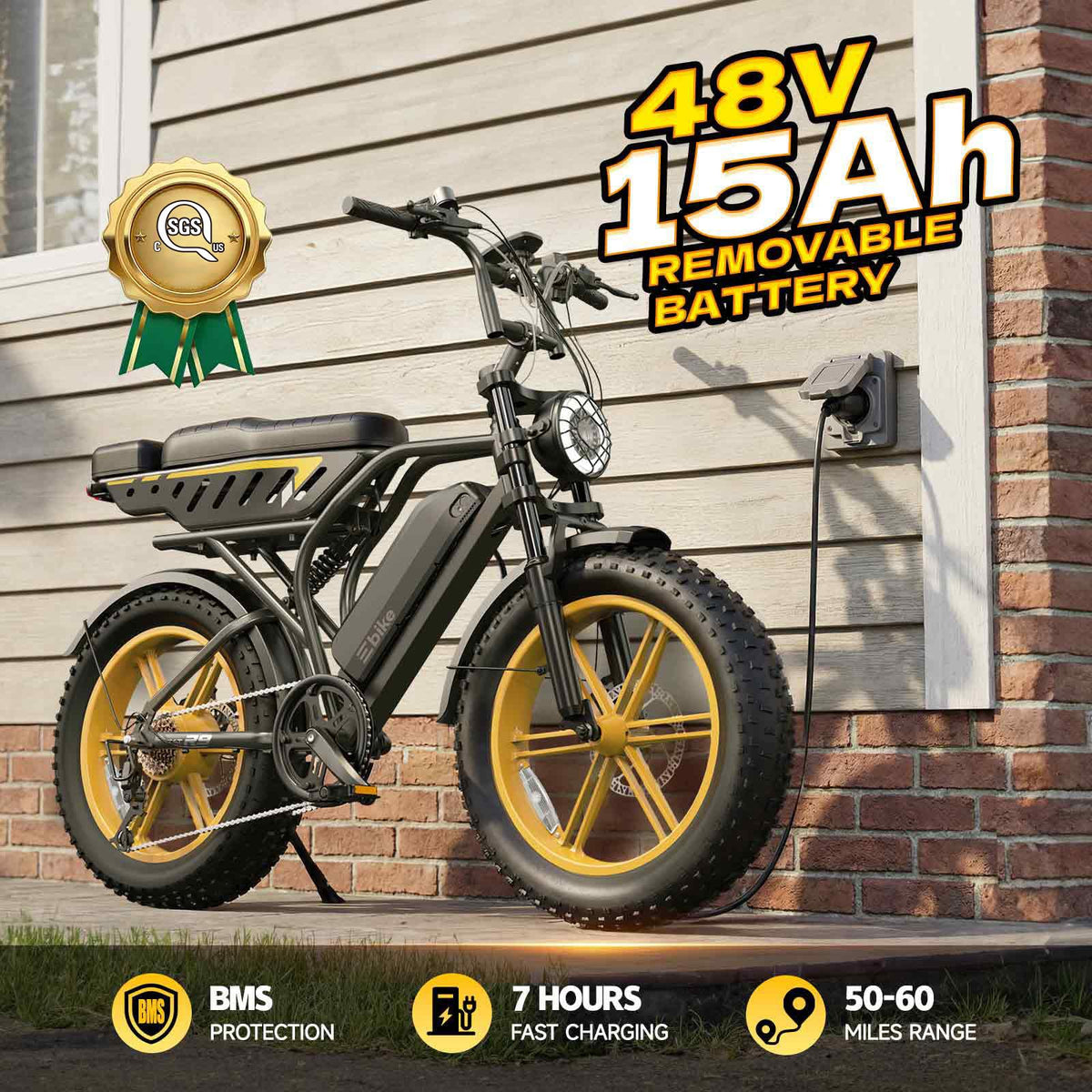 Electric Bike for Adults 48V 15/30 Ah Battery I849742