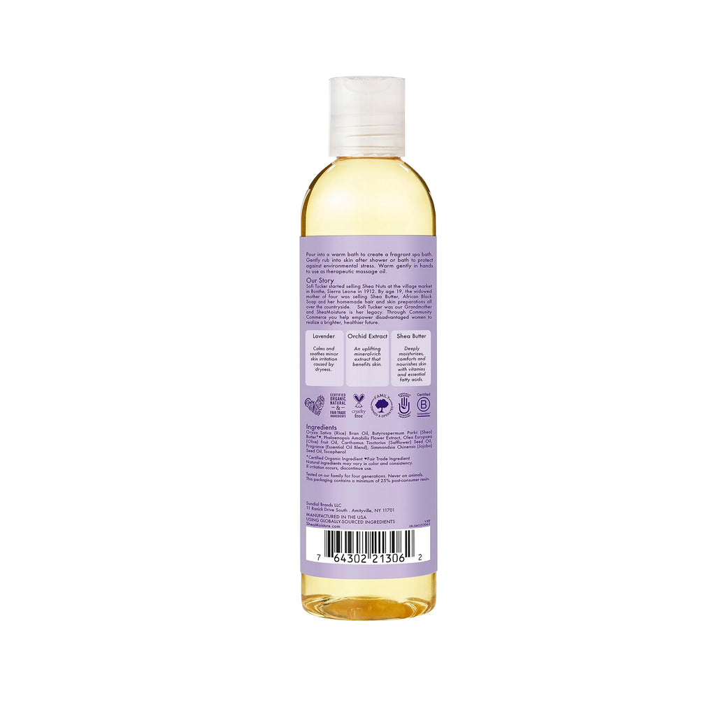 Lavender Wild Orchid Calming Bath Body Massage Oil 8 oz V1634
