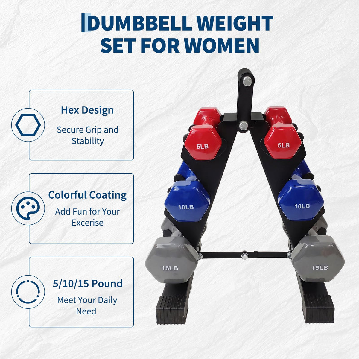 Neoprene Fixed Dumbbell Set R41776