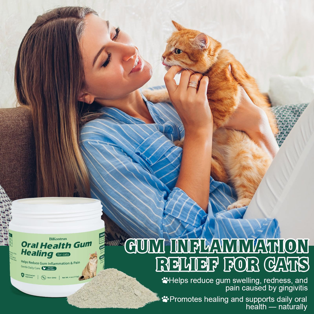 Natural Plant-Based Cat Oral Care 4 oz Y15271