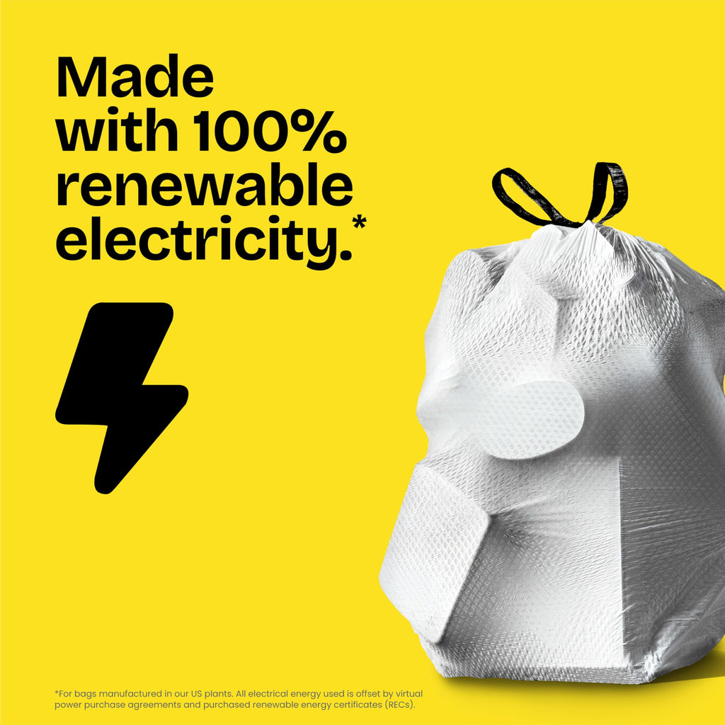 Small 4 Gallon Drawstring Trash Bags 80 Count G1737