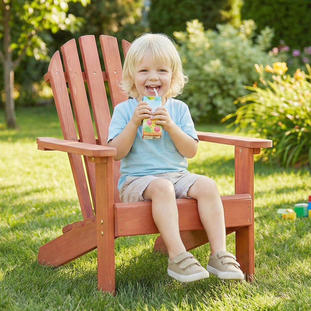 Kids Outdoor Wooden Adirondack Chair V71494