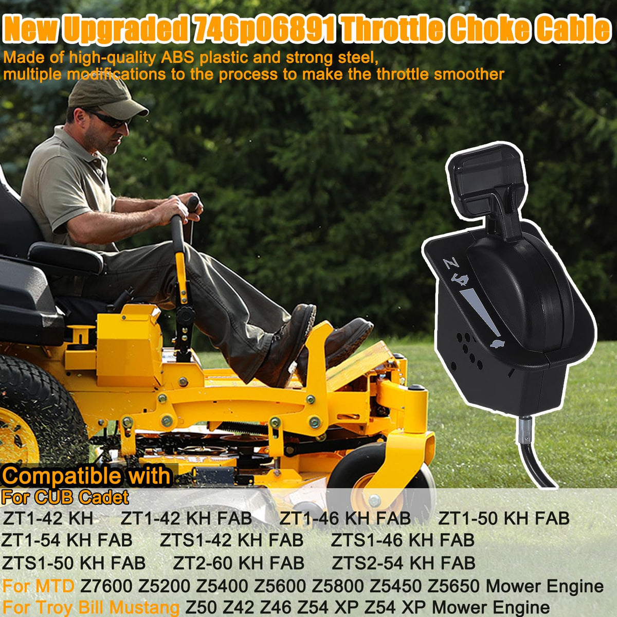 51" Throttle Choke Cable A742