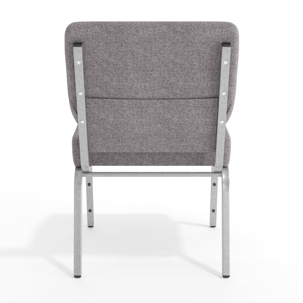 Gray 21" W Stacking Church Chair 4-Pack J462223