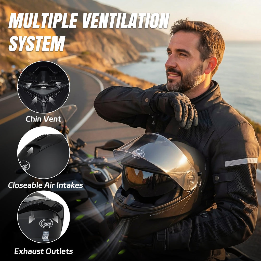 Modular Motorcycle Helmet DOT Approved B535374