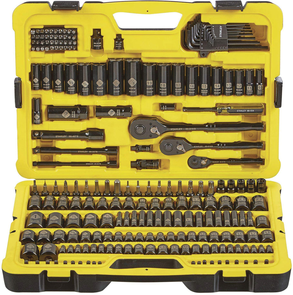Black Chrome Mechanics Tool Set 229 Pieces Q843393