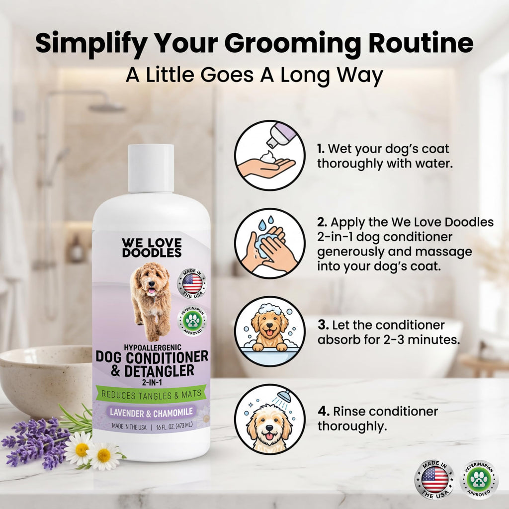 2-in-1 Dog Conditioner & Detangler, Lavender, 16OZ B3170