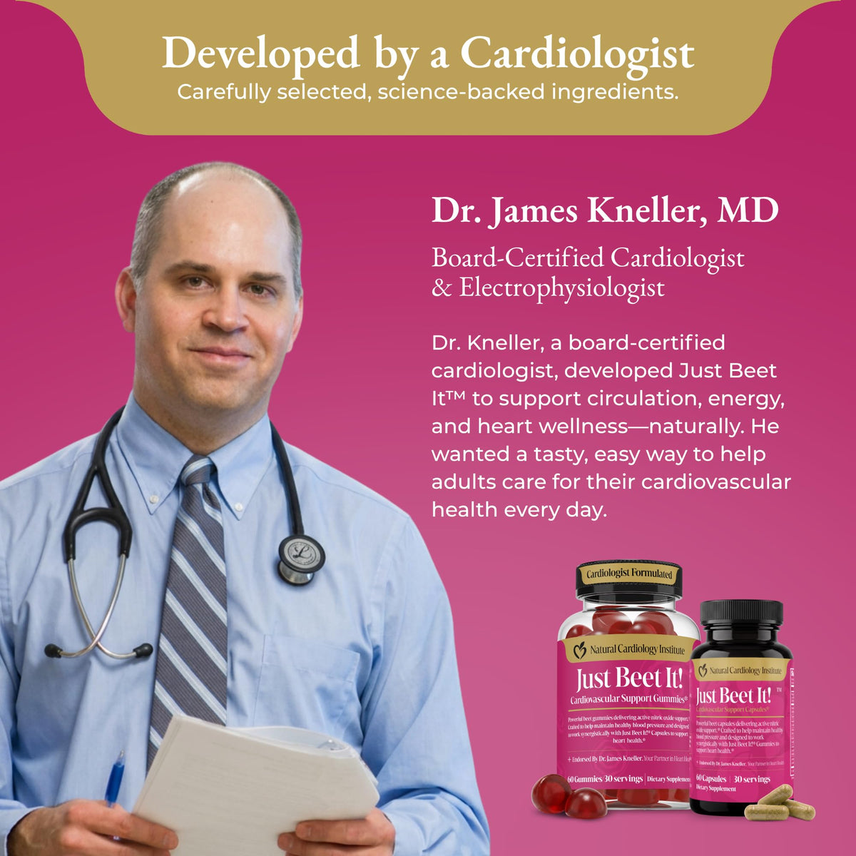 Beet Gummies & Heart Health Capsules Bundle, 60 Count Each G508