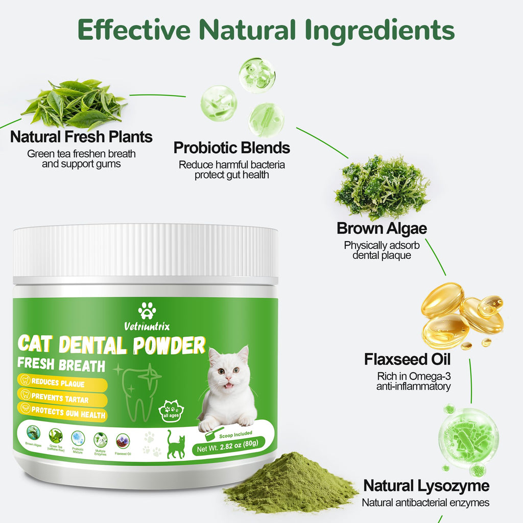 Cat Dental Care Powder with Probiotics 80g F137
