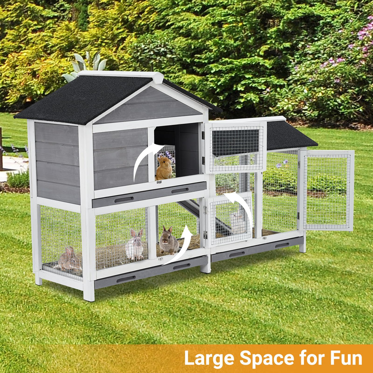 63'' 2-Tier Bunny Hutch P62614