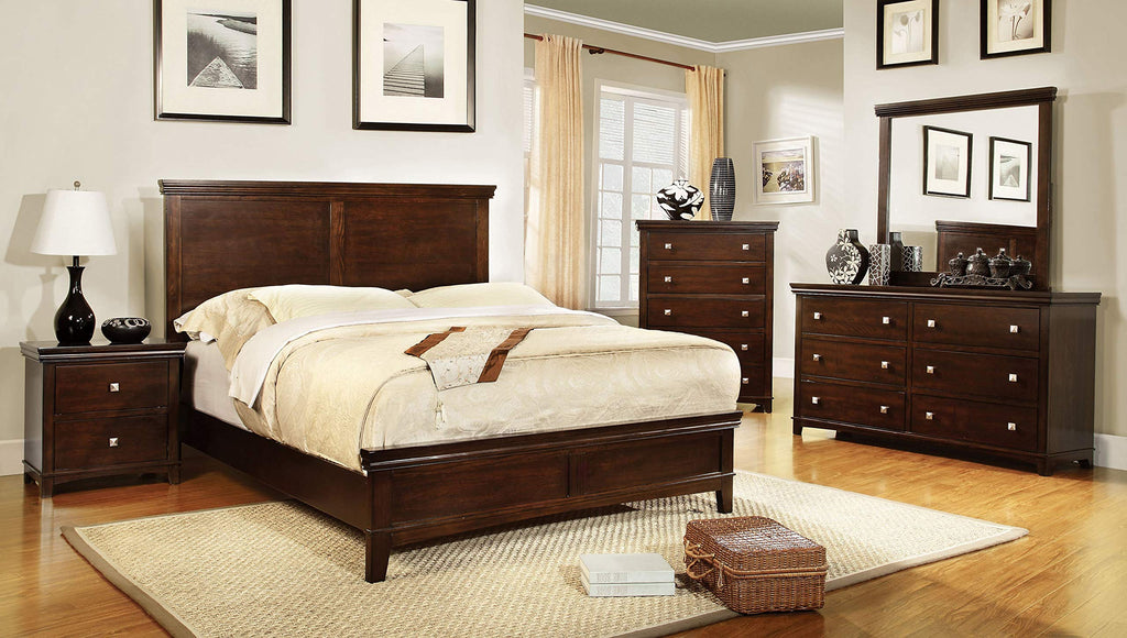 California King Bed with 2 Nightstands Set W413