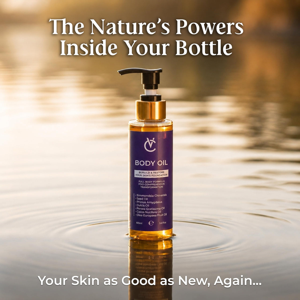 Body Oil 13.6 fl oz 4 Pack Q919869