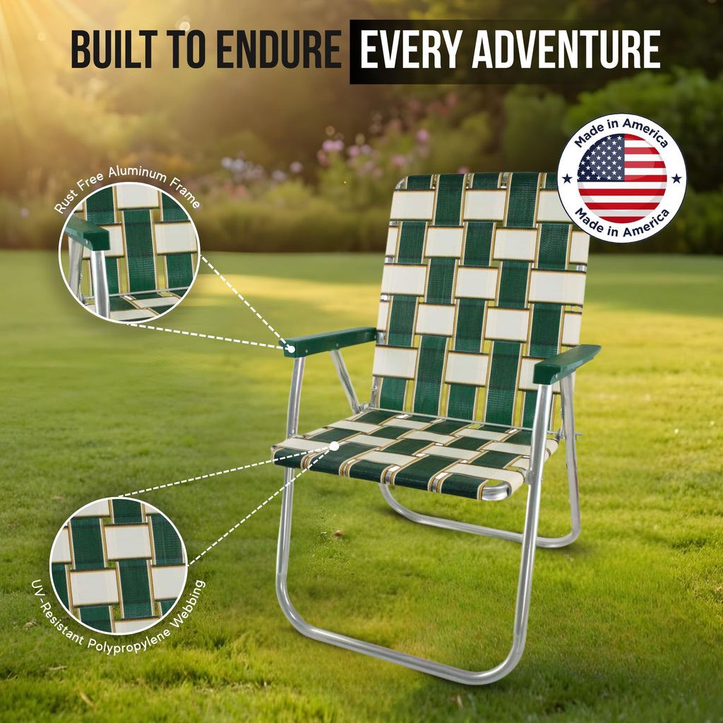 Lightweight Aluminum Outdoor Camping Chair 2-Pack A375932