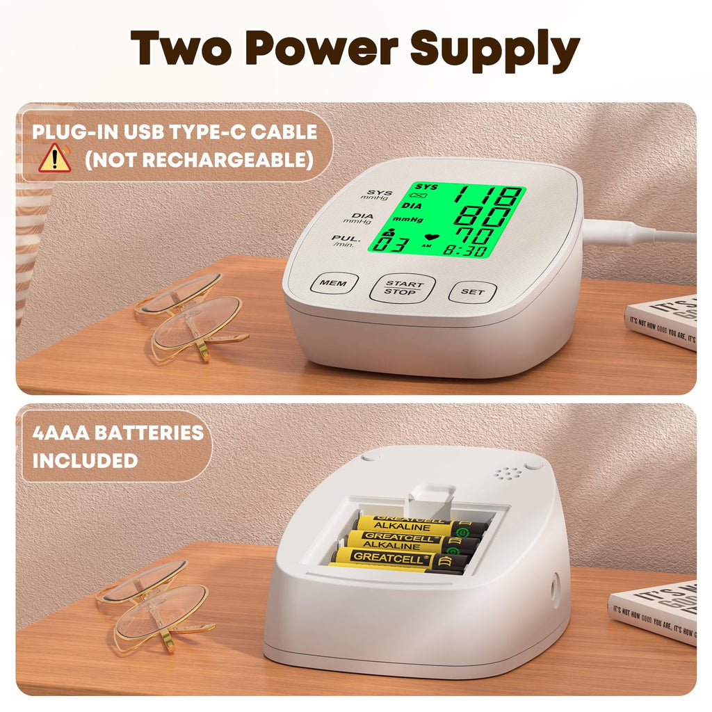 Arm Blood Pressure Monitor with 2 Cuffs M464765