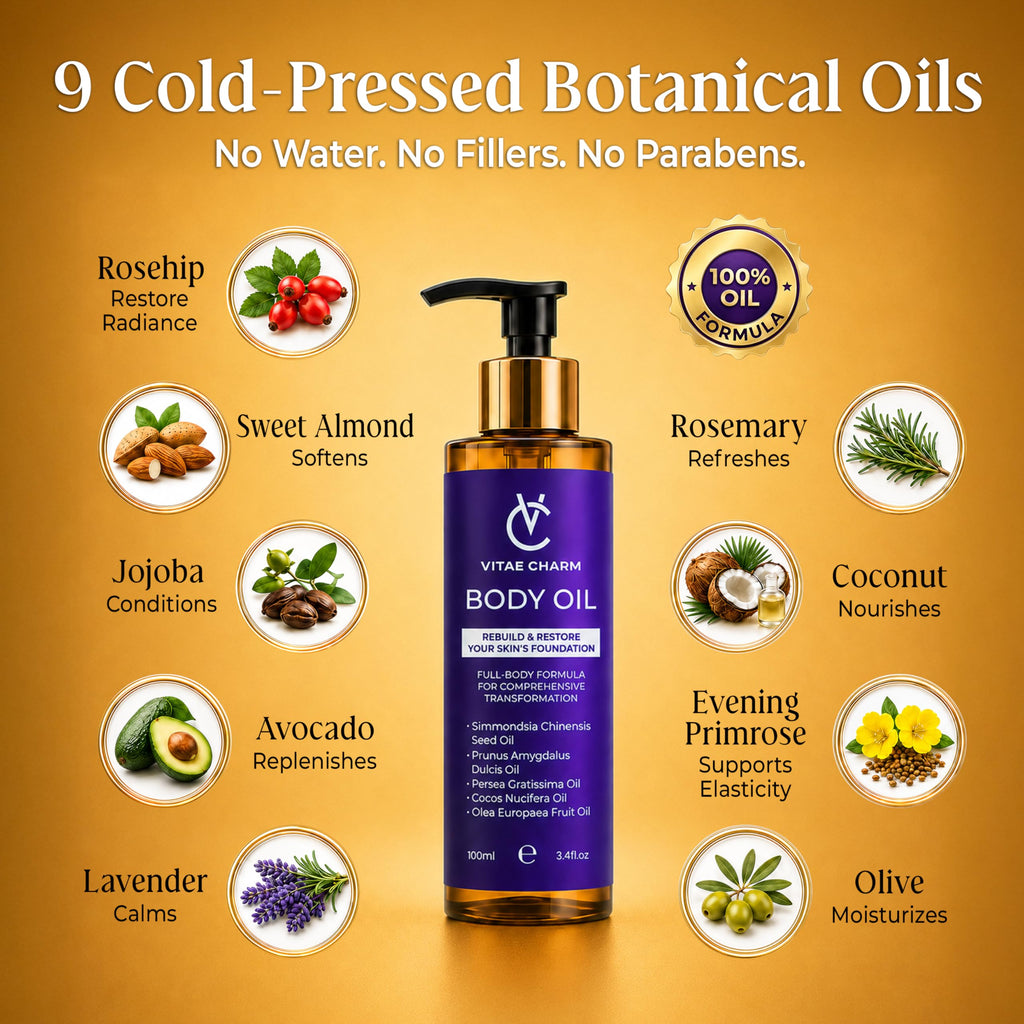 Body Oil 13.6 fl oz 4 Pack Q919869