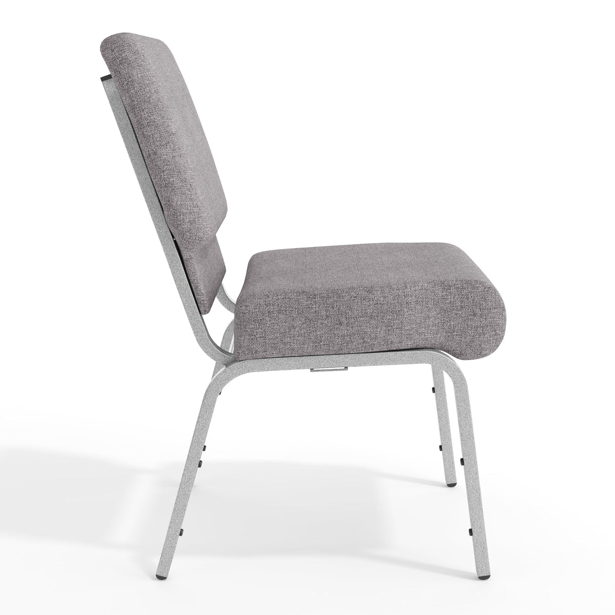 Gray 21" W Stacking Church Chair 4-Pack J462223