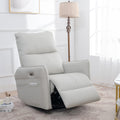 Power Swivel Rocker Recliner Chair Light Gray I320