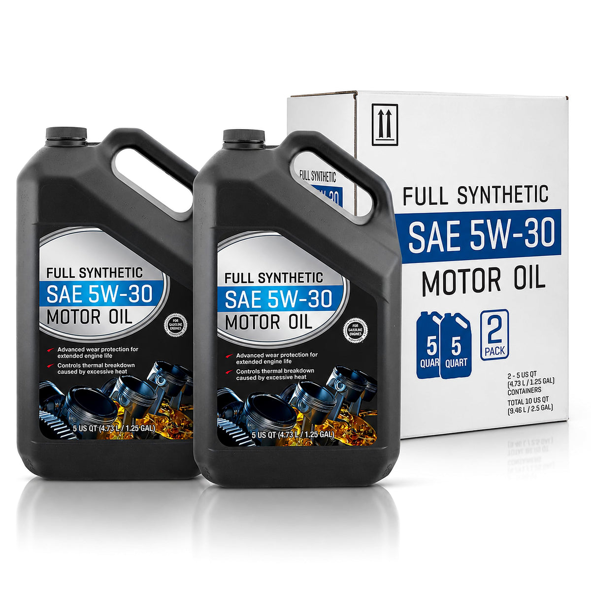 Full Synthetic Motor Oil 5W-30 5 Quart 2 Pack C700