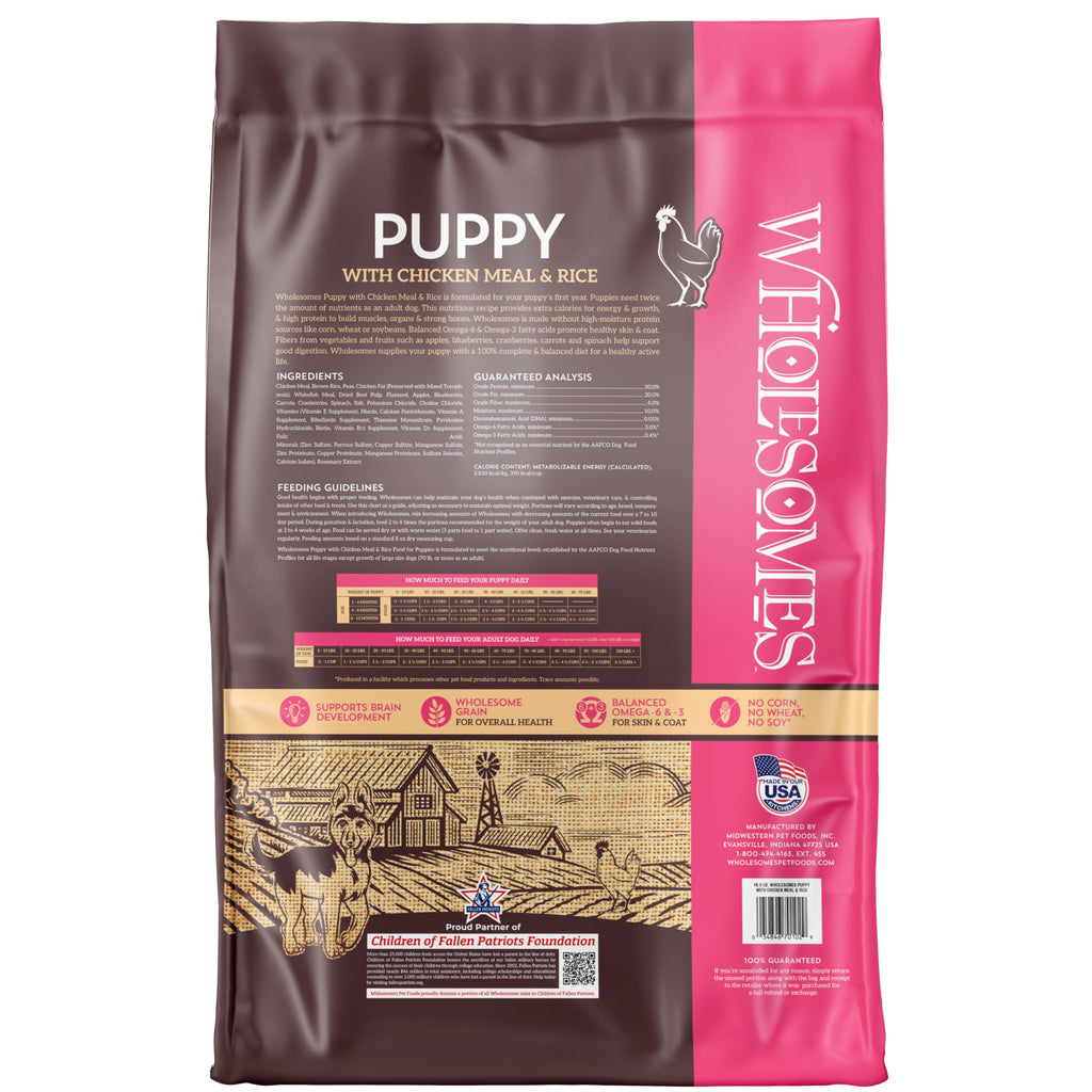 Chicken Meal & Rice Dry Puppy Food 16.5 lb X8260