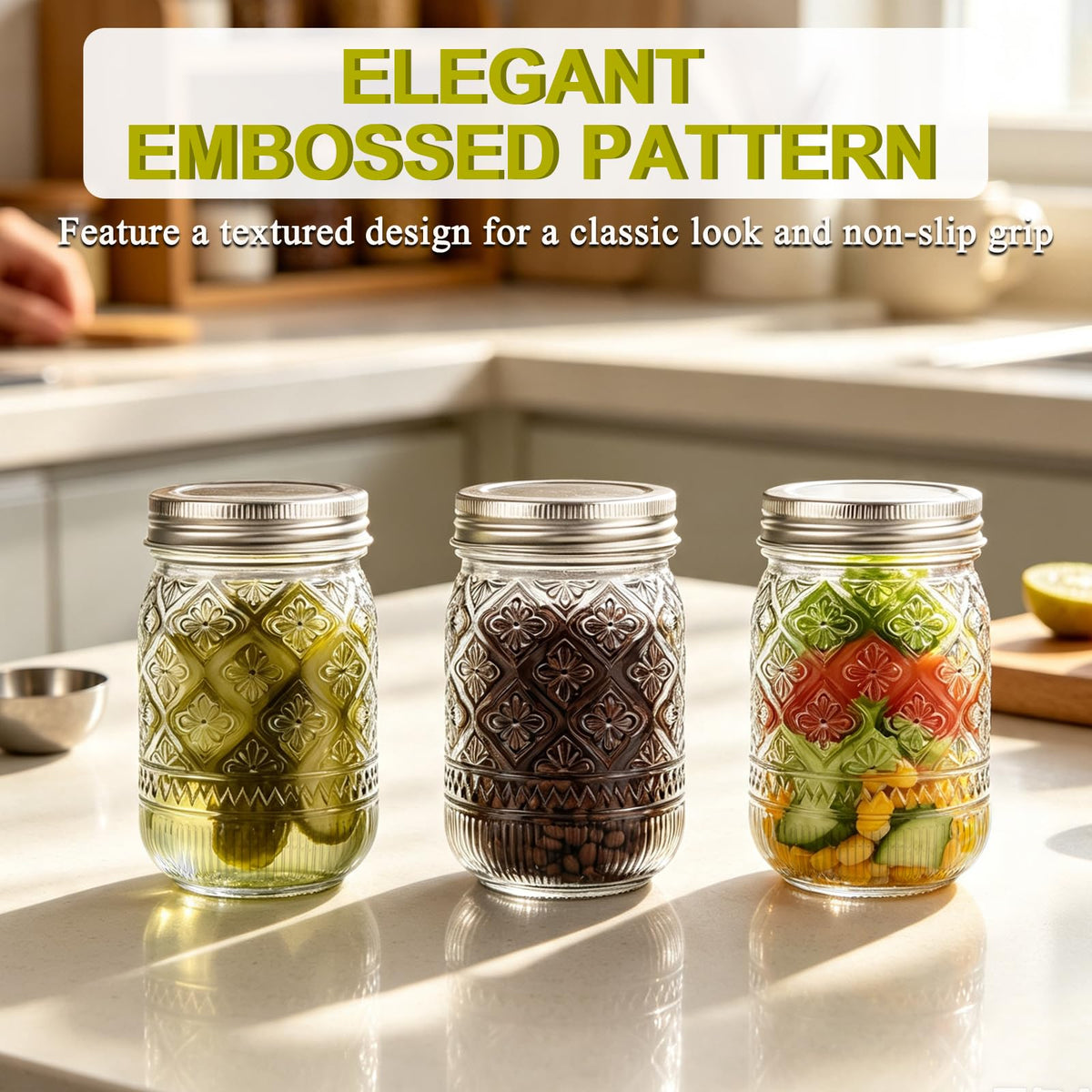 12 oz 20 Pack Mason Jars with Lids and Bands L901389