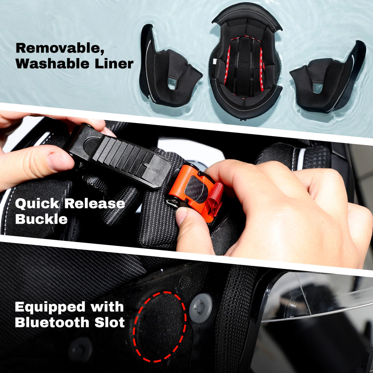 Modular Motorcycle Helmet DOT Approved B535374