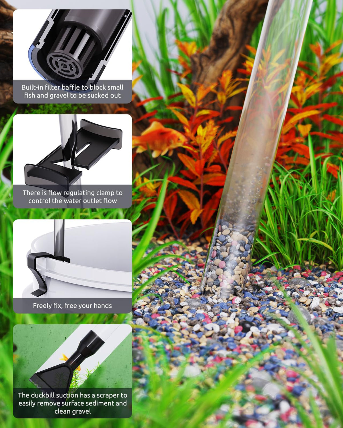 Aquarium Siphon Vacuum Cleaning Kit H9860