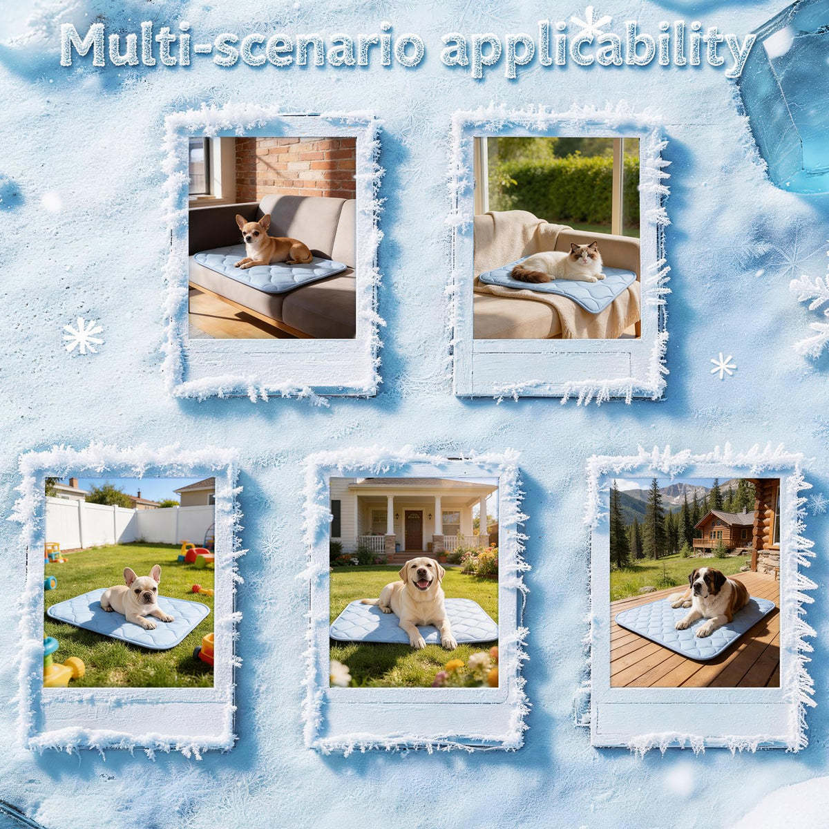 Ice Silk Waterproof Cooling Pet Mat J64229
