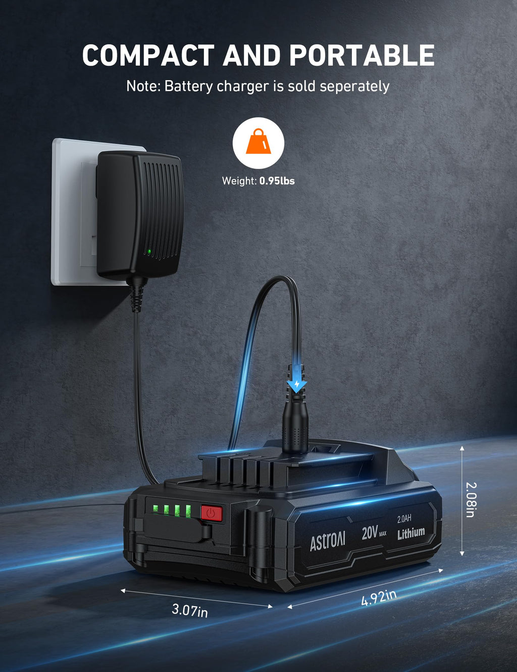 20V MAX Rechargeable Li-ion Battery O134