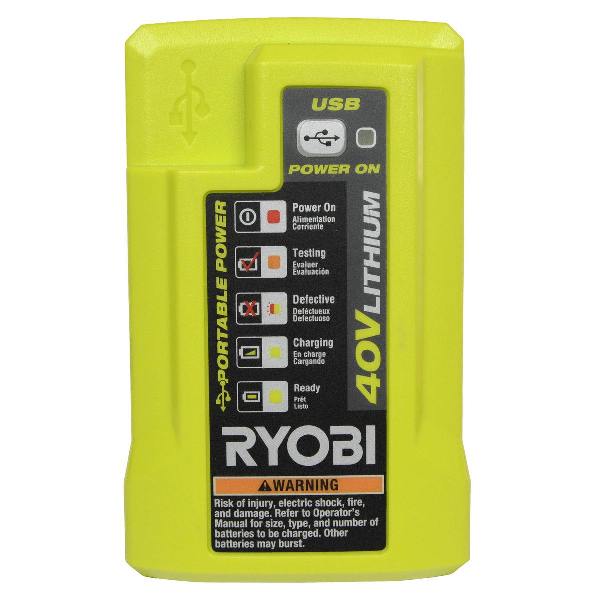 40 Volt Battery Charger and 4.0 Ah Lithium-ion Battery D83538
