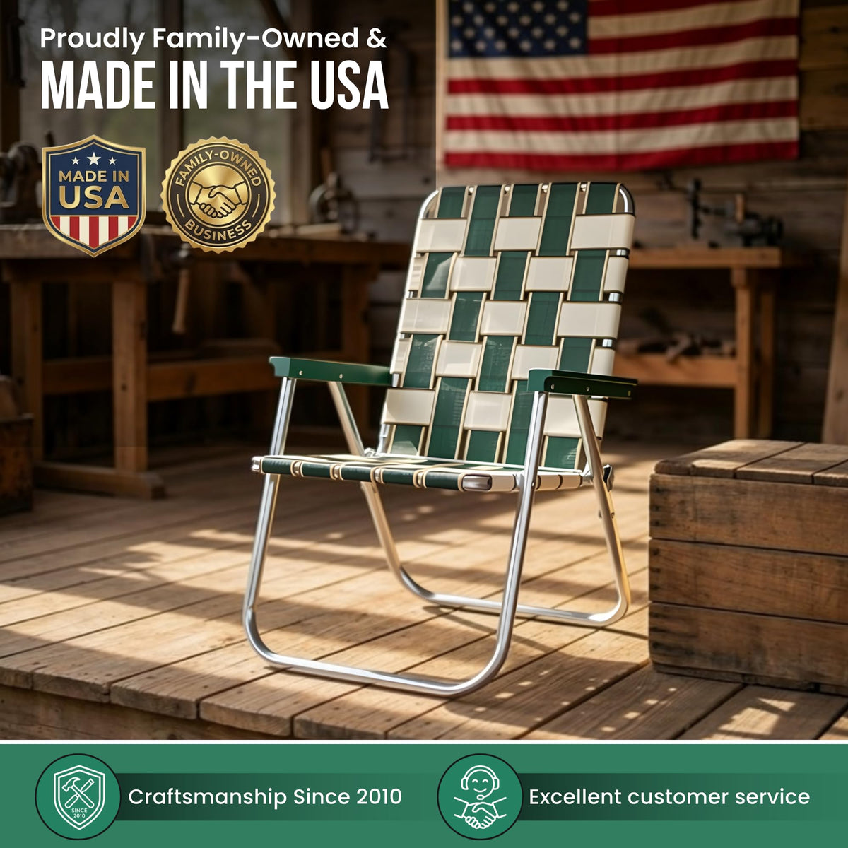 Lightweight Aluminum Outdoor Camping Chair 2-Pack A375932