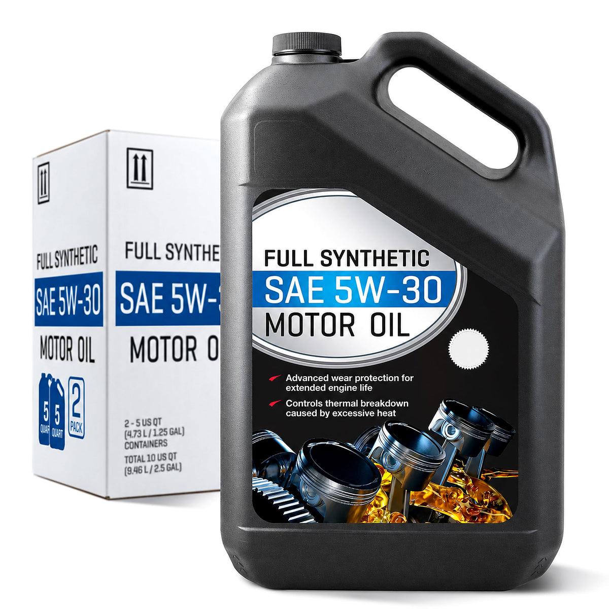 Full Synthetic Motor Oil 5W-30 5 Quart 2 Pack C700