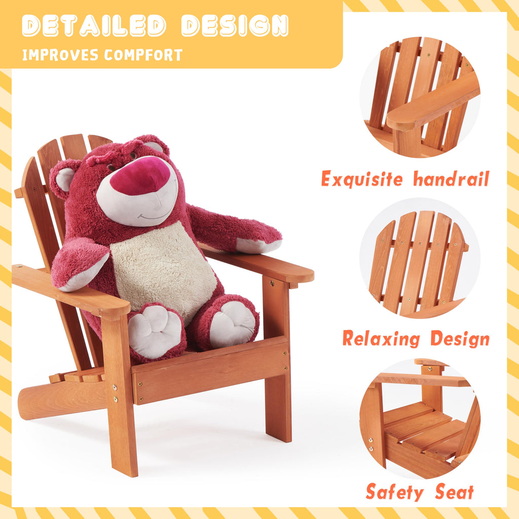 Kids Outdoor Wooden Adirondack Chair V71494
