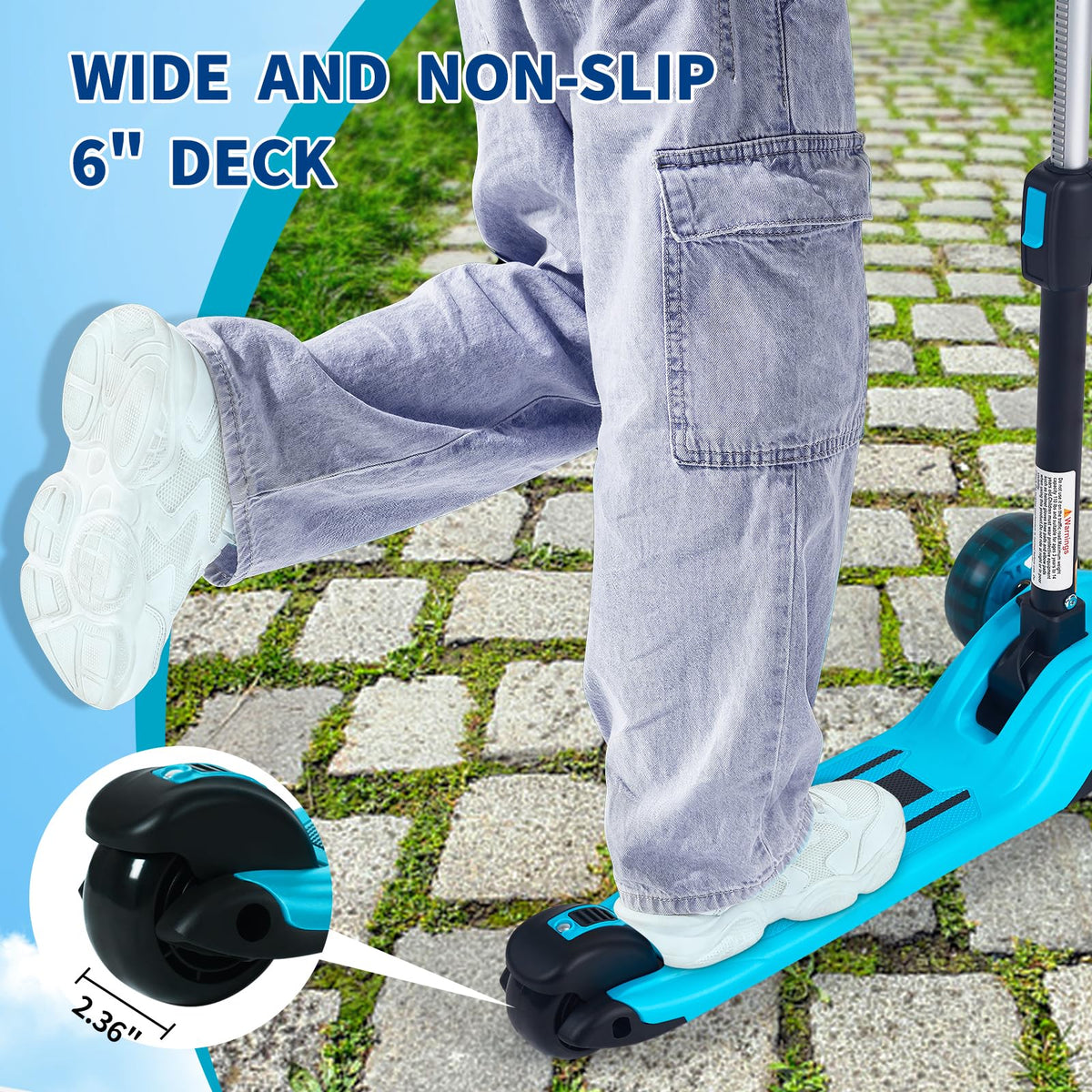 2-in-1 Folding 3 Wheel Kick Scooter A1373