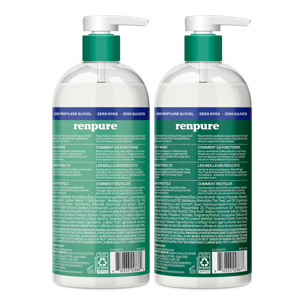 Tea Tree & Rosemary Shampoo & Conditioner Set 2x24oz R450553
