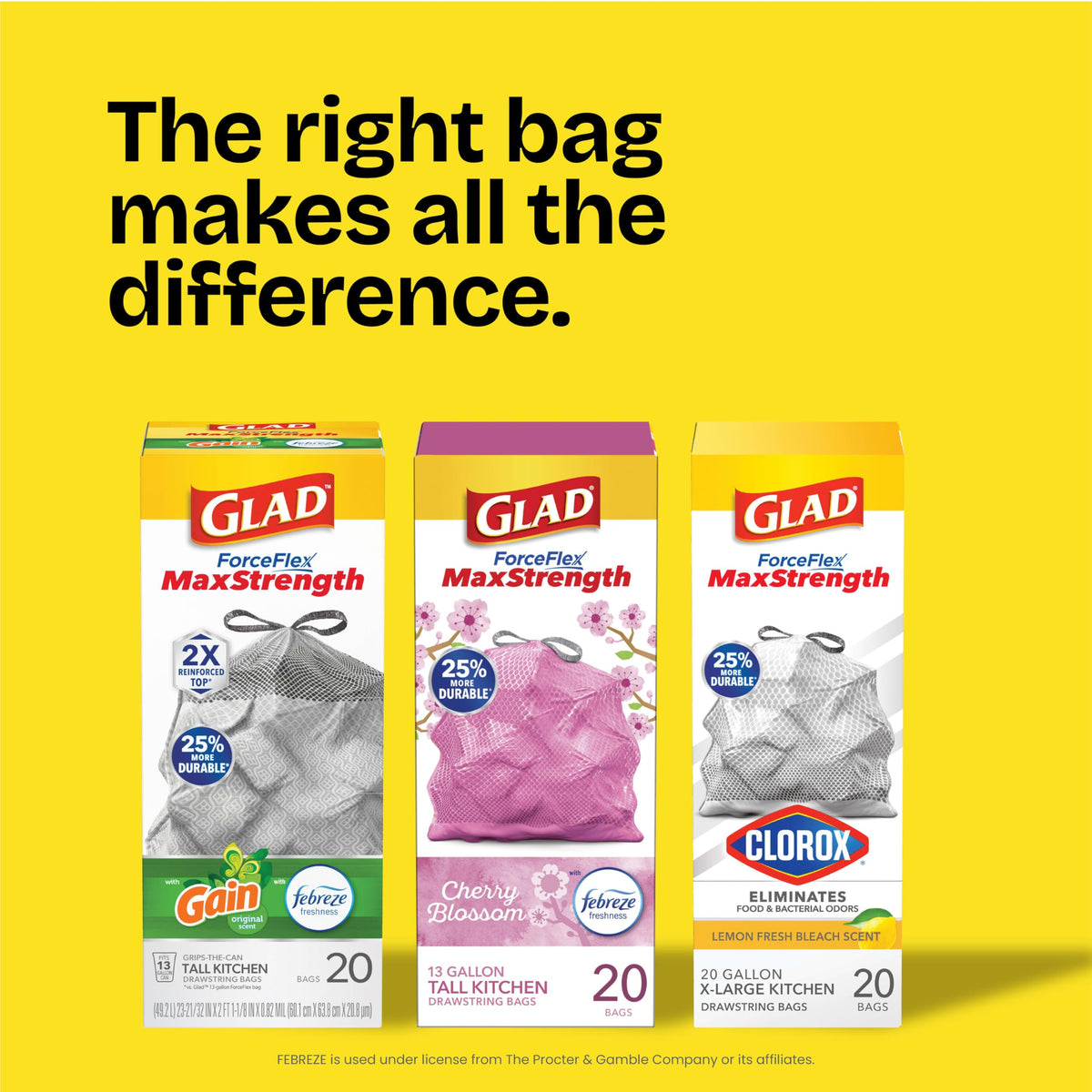 Small 4 Gallon Drawstring Trash Bags 80 Count G1737