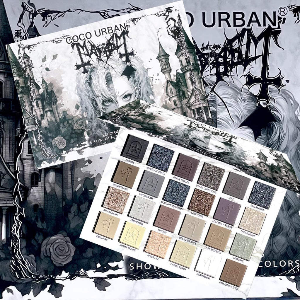 Black Grey Smokey Eyeshadow Palette H73983