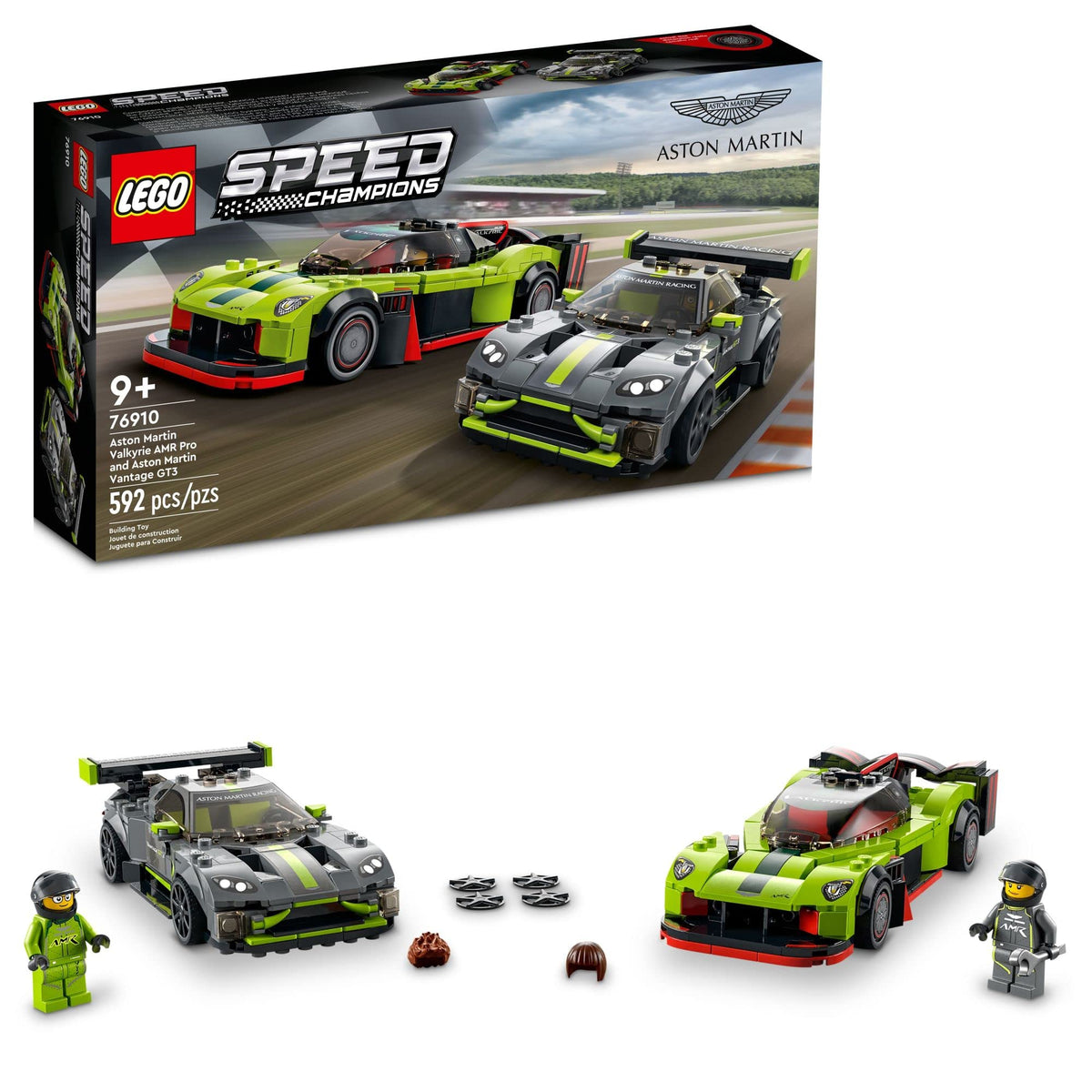 Race Car and Toy Set with 2 Driver Minifigures T56935