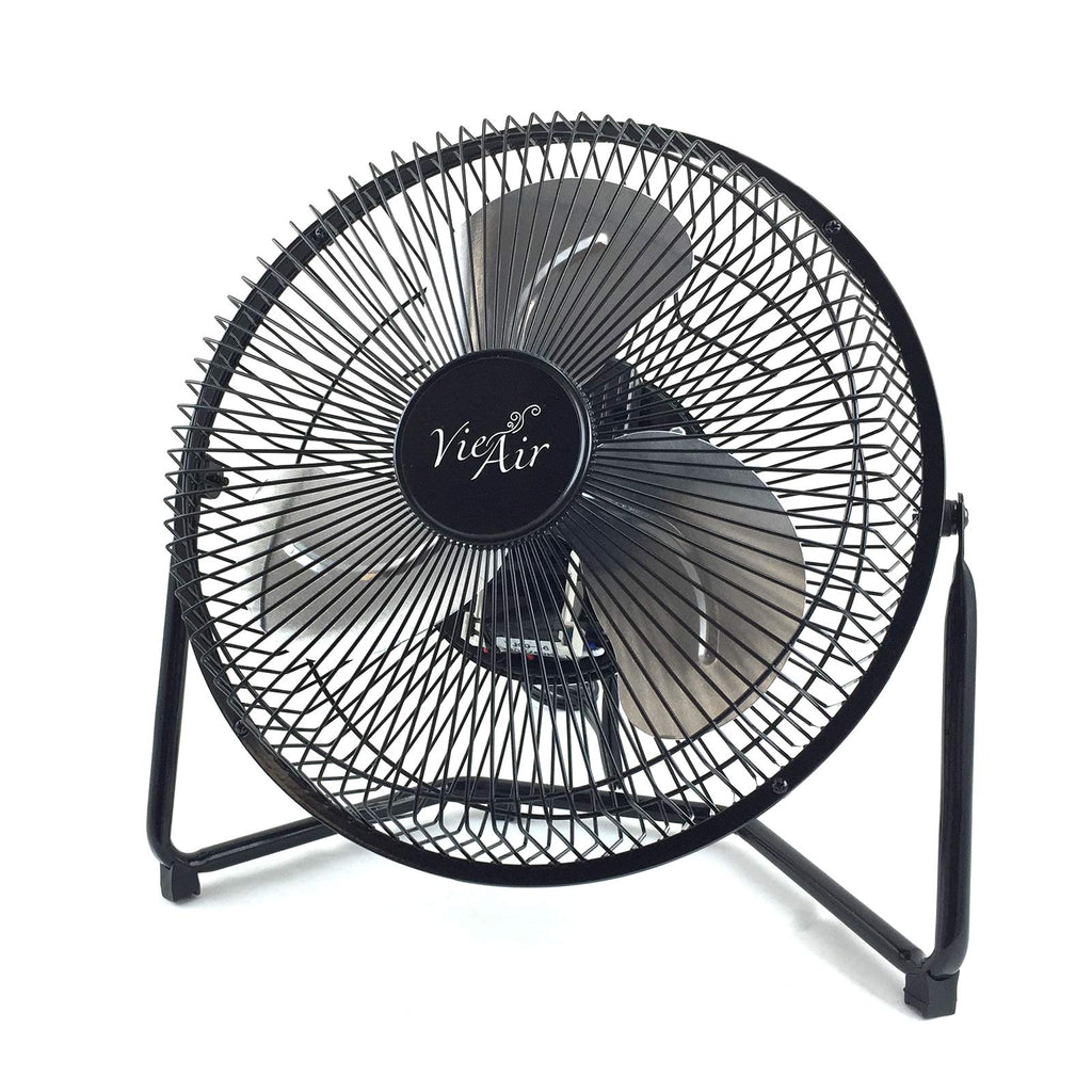 9" 3 Speed Tilting Metal Floor Fan D78858