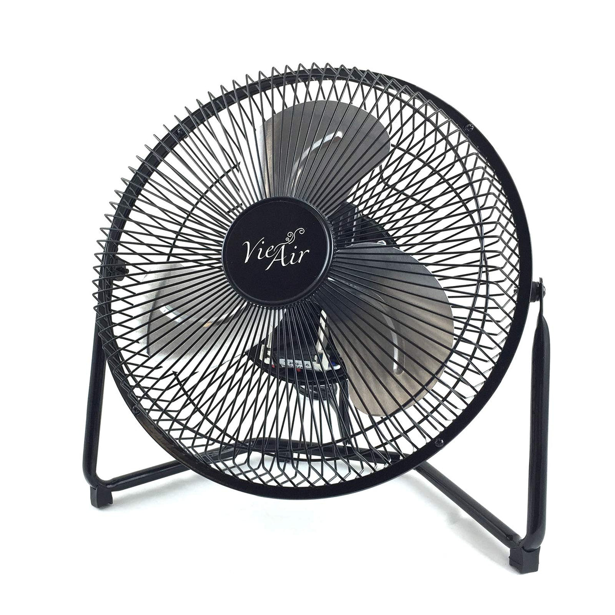 9" 3 Speed Tilting Metal Floor Fan D78858