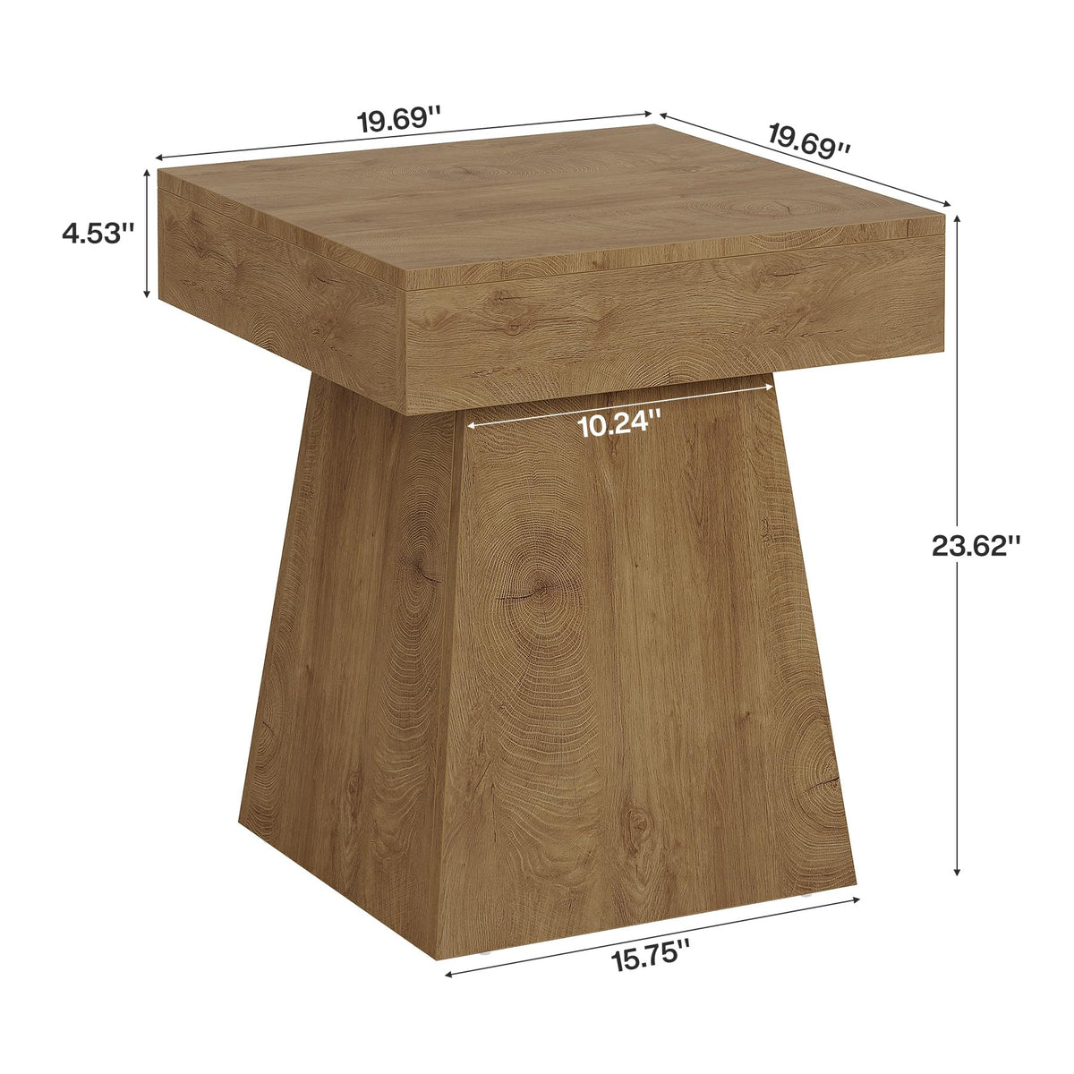 Small End Table Set of 2 Light Brown F89090