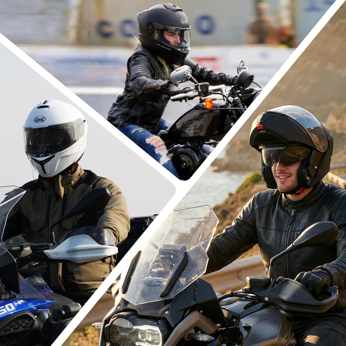 Modular Motorcycle Helmet DOT Approved B535374