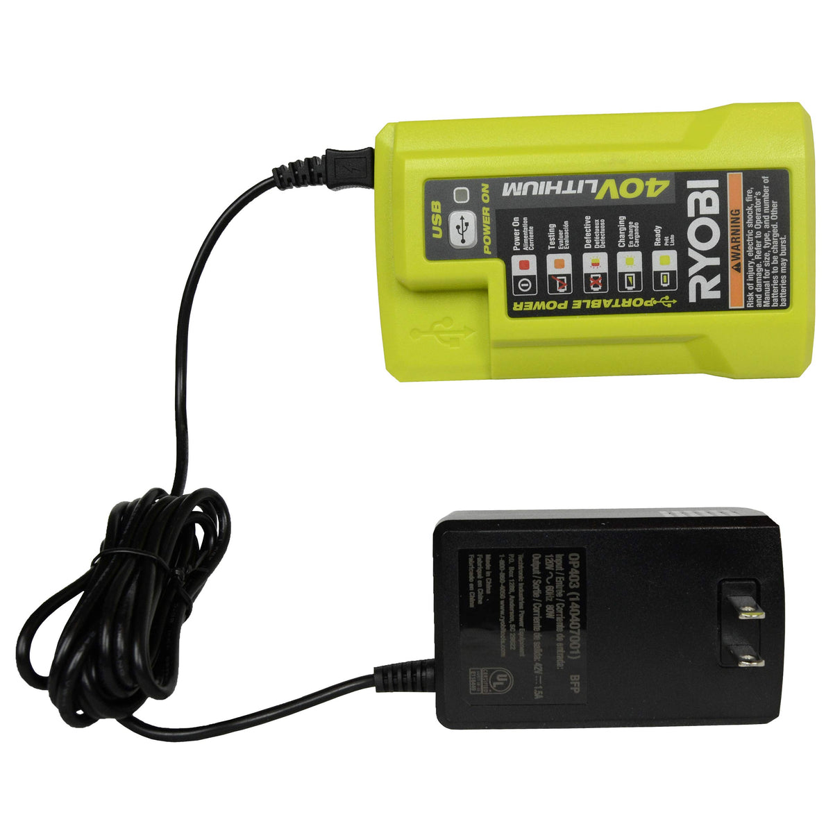 40 Volt Battery Charger and 4.0 Ah Lithium-ion Battery D83538