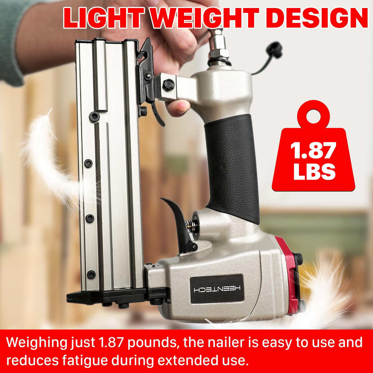 Pneumatic Pin Nailer 23 Gauge with 2160pcs Pin Nails J5738