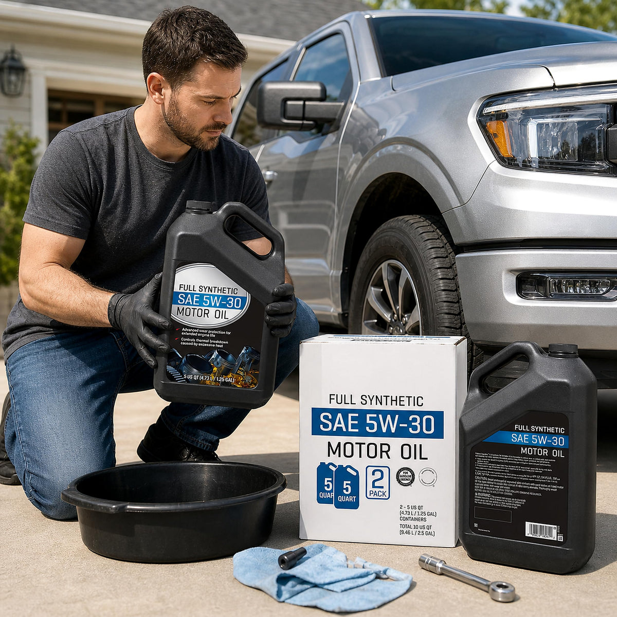 Full Synthetic Motor Oil 5W-30 5 Quart 2 Pack C700