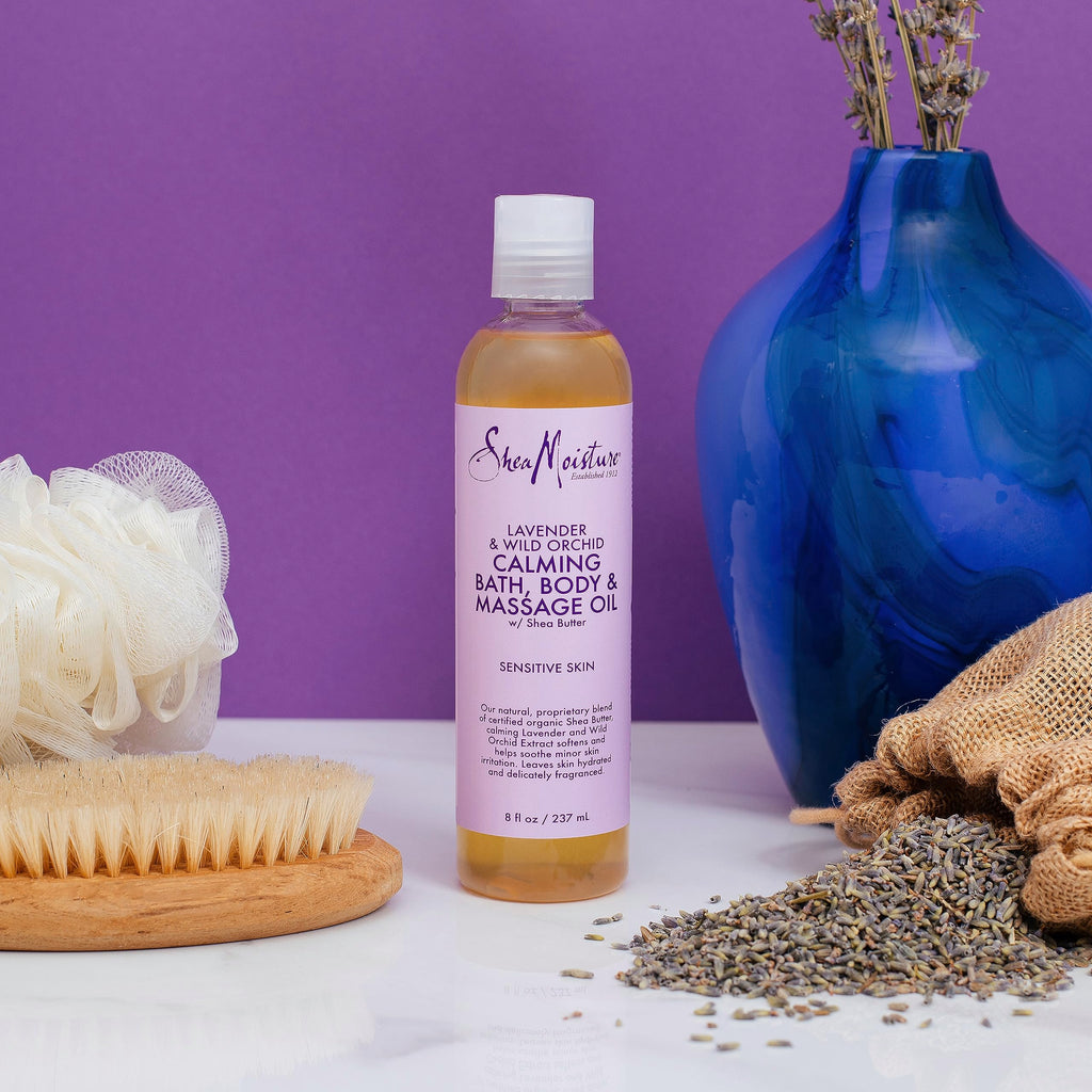Lavender Wild Orchid Calming Bath Body Massage Oil 8 oz V1634